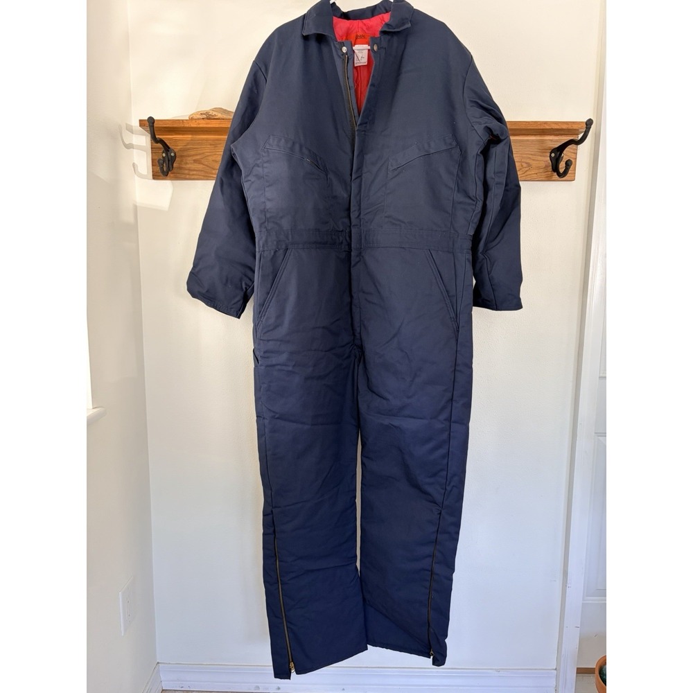 Cintas Insulated Coveralls Blue Size XL Tall 48-50 Workwear Mechanic NWOT‎